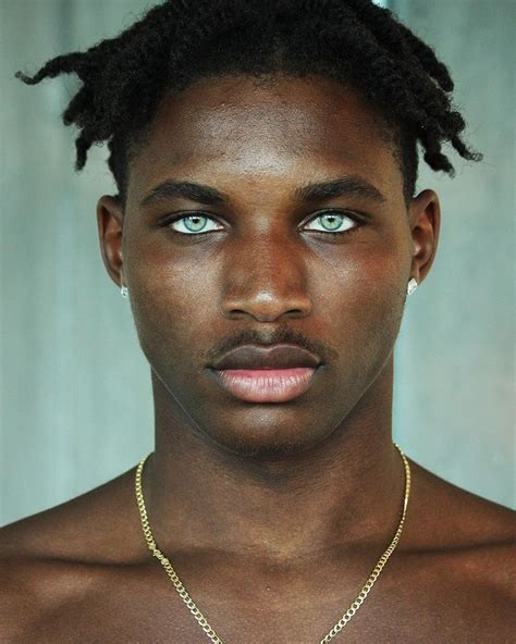 black men with blue eyes